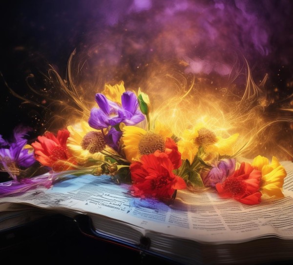 报刊宣传，绽放的花朵，传递智慧的光芒