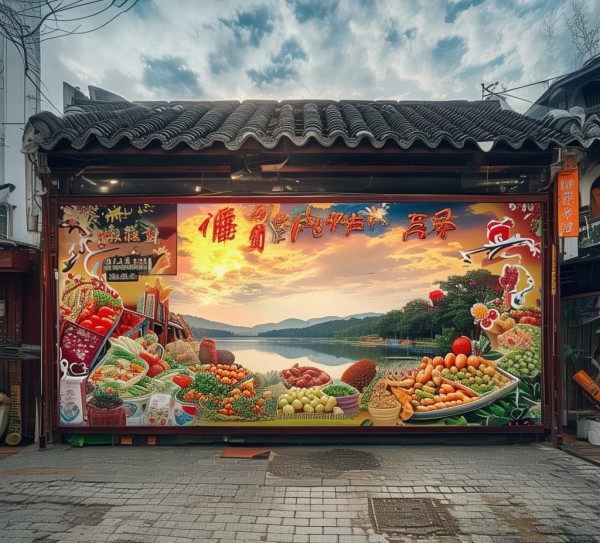 老区超市广告，湖州的创意与智慧