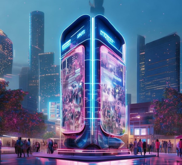 活力社区未来城市中的创新广告设计